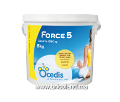 Chlore force 5 en galets multifonction 5 Kg - Ocedis-thumbnail