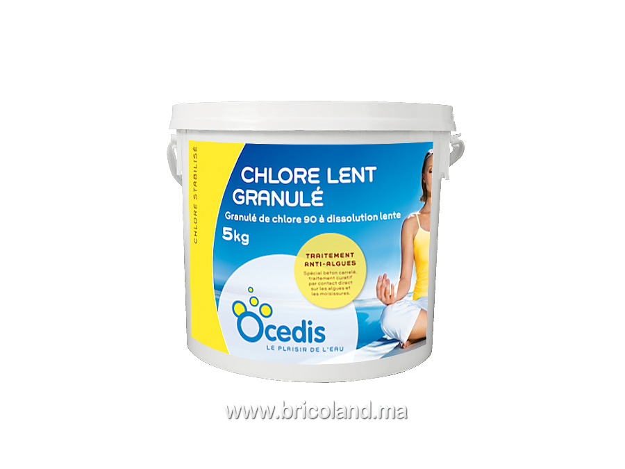 Chlore lent granulé 5 Kg - Ocedis-0