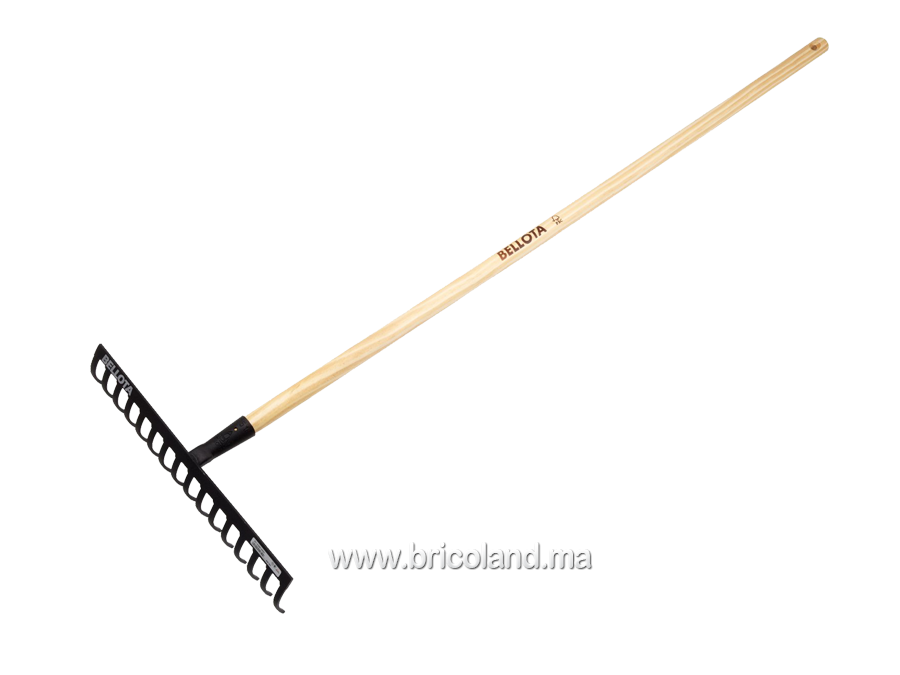 Rateau 950-12 avec manche en bois - Bellota -0