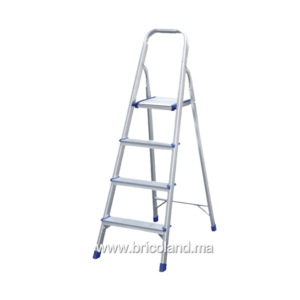 Escabeau 4 marches 1.3m aluminium - Litan-0