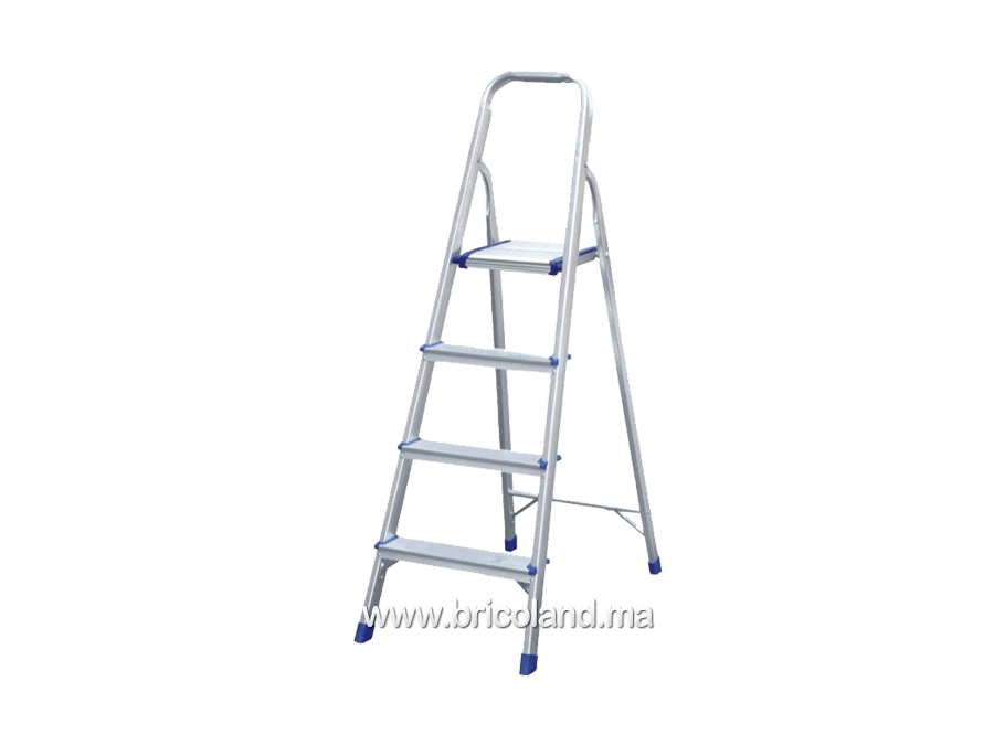 Escabeau 4 marches 1.3m aluminium - Litan-0