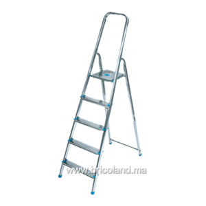 Escabeau 5 marches 1.6m aluminium - Litan-0
