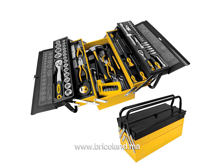 Caisse à outils en métal 88 piéces - Vito-0