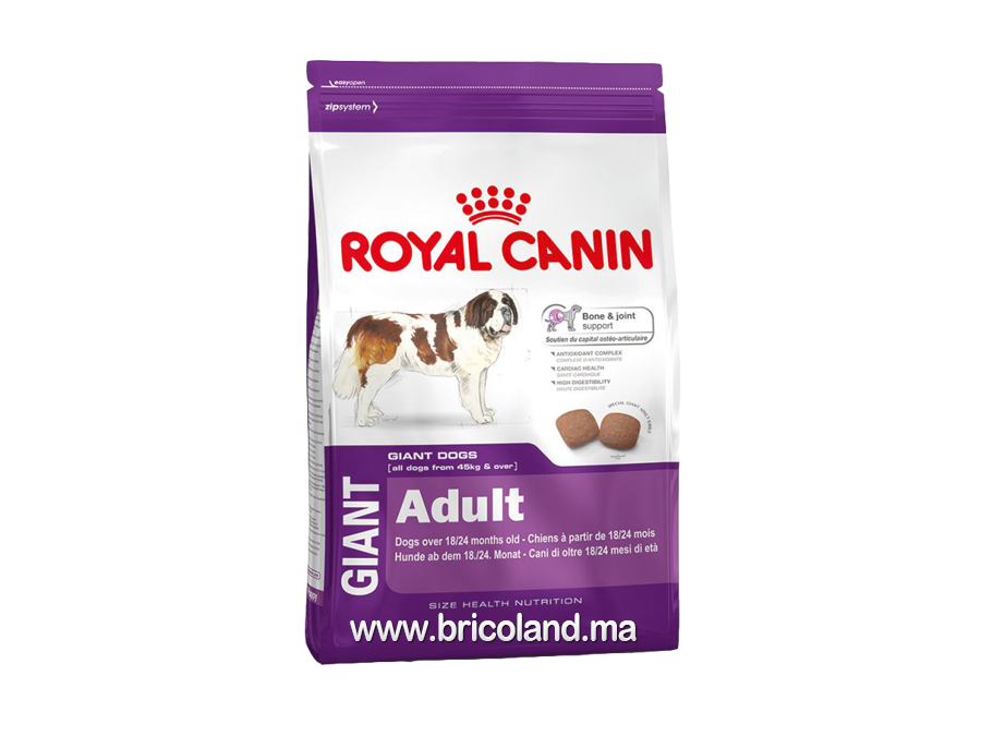 Croquettes pour chien Adulte + de 18 - 24 mois - Giant Adult - 15 Kg - Royal Canin -0