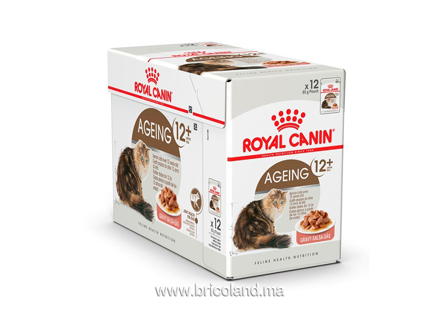 Ageing +12 en sauce pour chat - Lot de 12X85G - Royal Canin-0