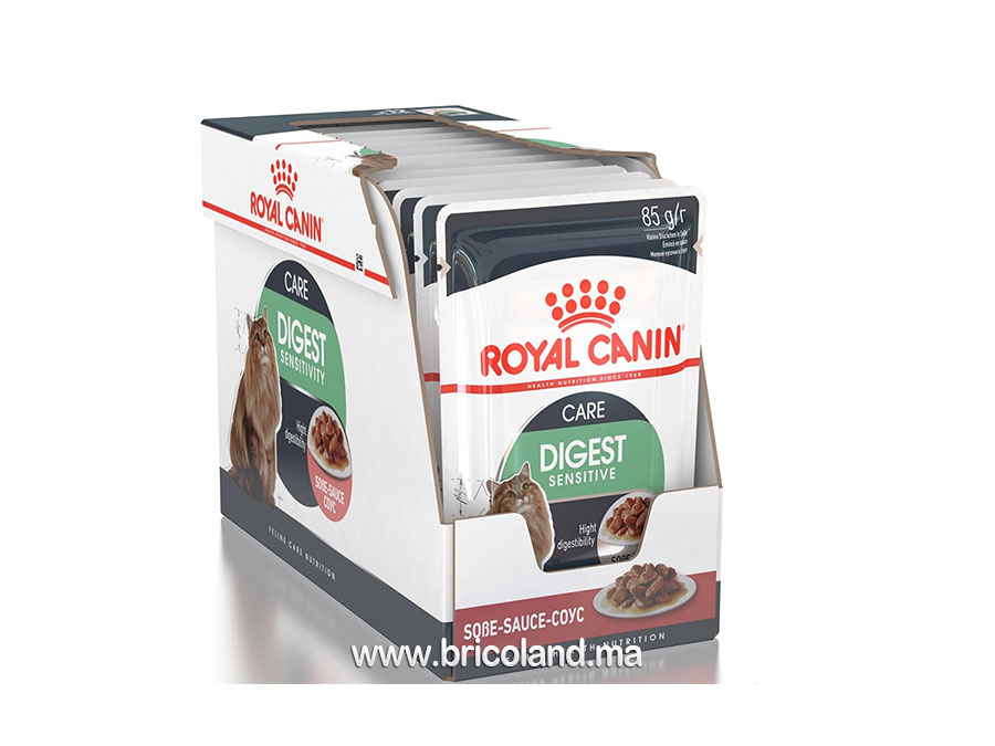 Digest Sensitive en sauce pour chat - Lot de 12X85G - Royal Canin-0