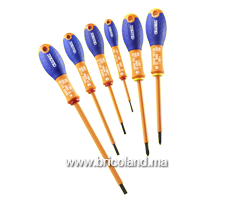 Jeu de 6 tournevis FENTE-PHILLIPS ISOLÉS 1000 VOLTS - Expert-thumbnail