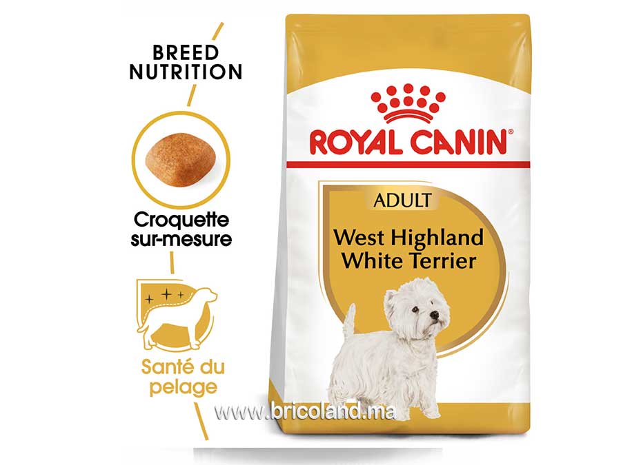Croquettes pour chien West Highland White Terrier Adulte - 3 Kg - Royal Canin-12219