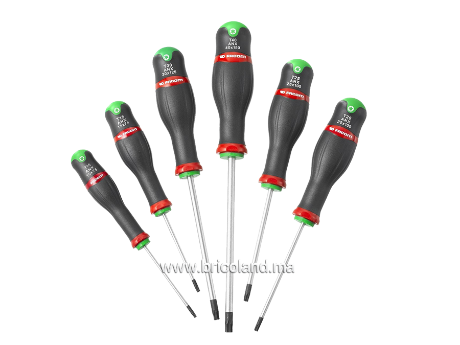 Jeu de 6 tournevis Torx ANX.J6PB - Facom-0