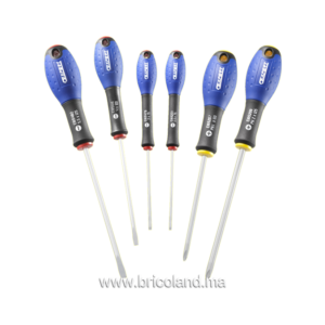 Jeu de 6 tournevis FENTE-PHILLIPS - Expert-0