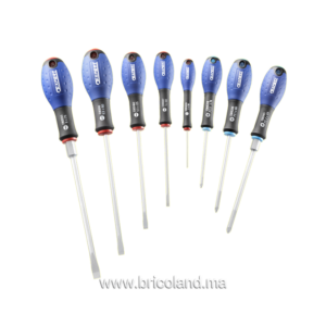 Jeu de 8 tournevis FENTE-POZIDRIV - Expert-0