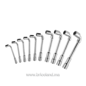 Jeu de 10 clès à pipe débouchée 6 pans x 6 pans - Expert-0