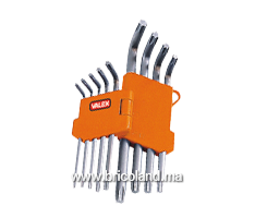 Jeu de 9 clés Torx - Valex-thumbnail
