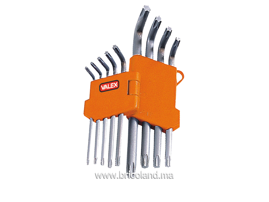 Jeu de 9 clés Torx - Valex-0