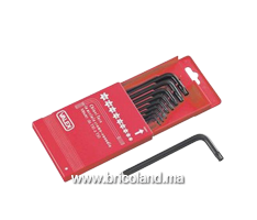 Jeu de 9 clès Torx 1460830 - Valex-thumbnail