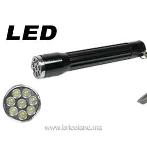 Torche 8 LED à pile 2xAA - Valex-0