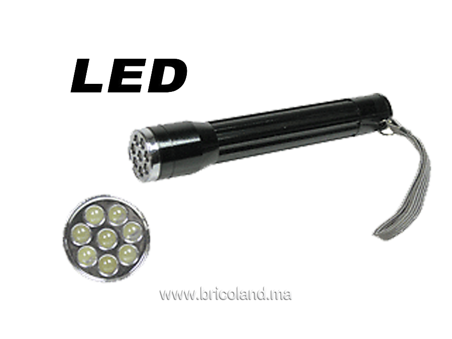 Torche 8 LED à pile 2xAA - Valex-0