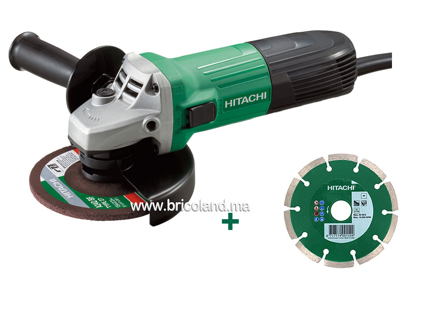 Meuleuse angulaire Ø115 G12STA + Disque diamant offert - Hitachi-0