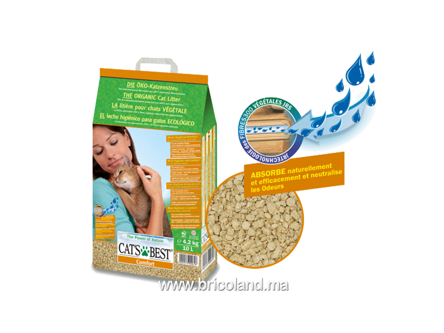 Litière COMFORT 4,3 Kg - Cat's best-0