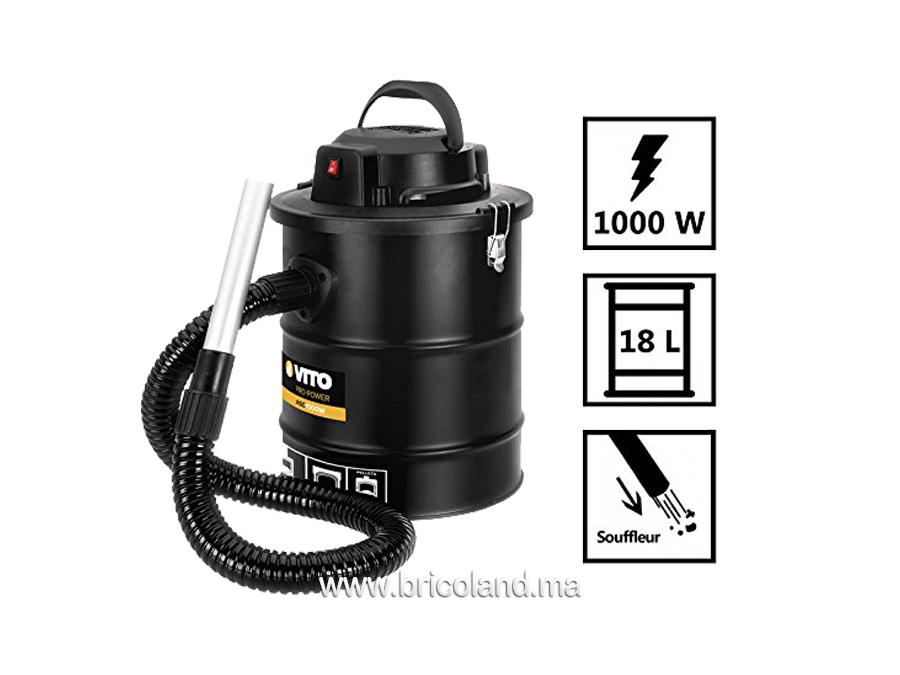 Aspirateur/souffleur de cendres 1000 W - Vito-0