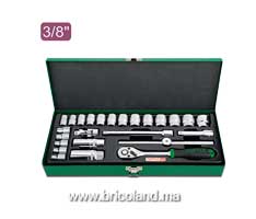 Coffret à douille 3/8" 25 pièces - Toptul-thumbnail