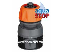 Raccord rapide auto-serrant AQUASTOP pour tuyau 3/4" (19 mm) - Super-Ego-thumbnail