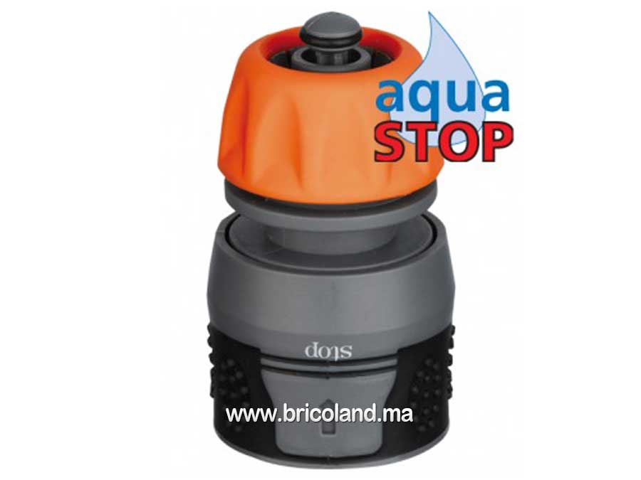 Raccord rapide auto-serrant AQUASTOP pour tuyau 3/4" (19 mm) - Super-Ego-0