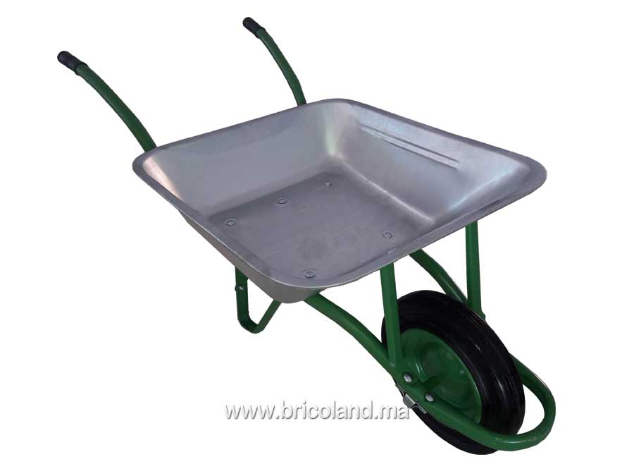 Brouette en acier galvanisé 85 L / 150 Kg-0