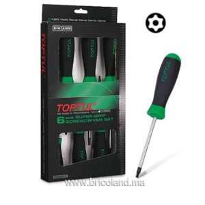 Jeu de 6 tournevis TORX - Toptul-0
