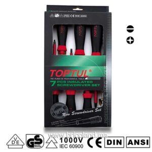 Jeu de 7 tournevis 1000V - Toptul-0