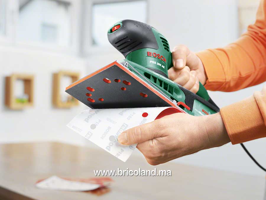 Ponceuse PSS 300 AE + feuille abrasive P120 - Bosch-2296