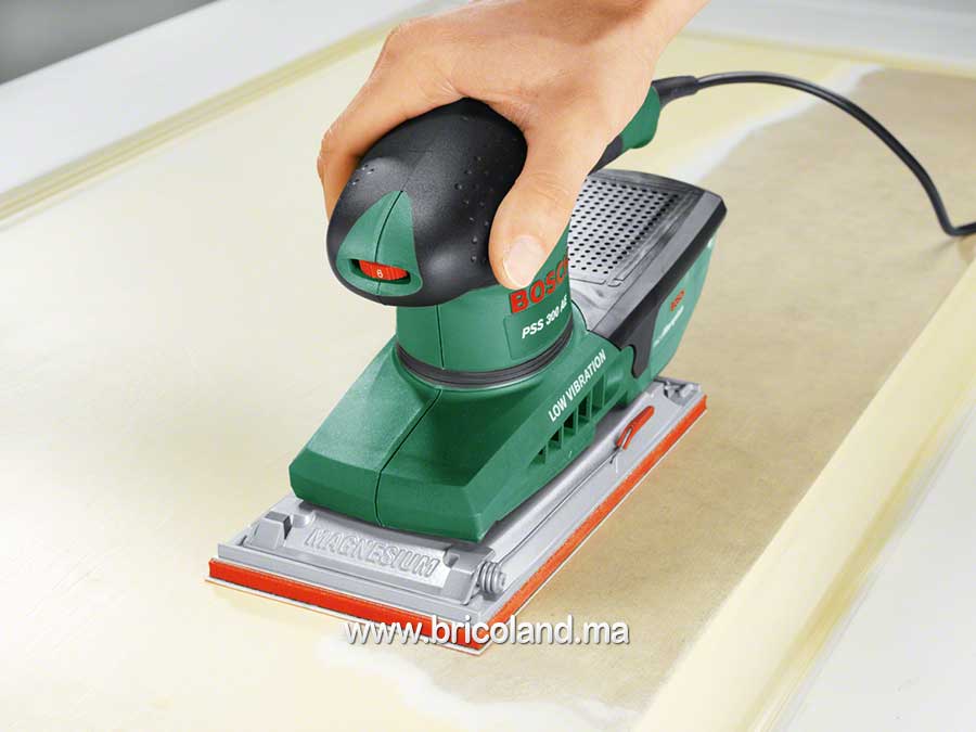Ponceuse PSS 300 AE + feuille abrasive P120 - Bosch-2297
