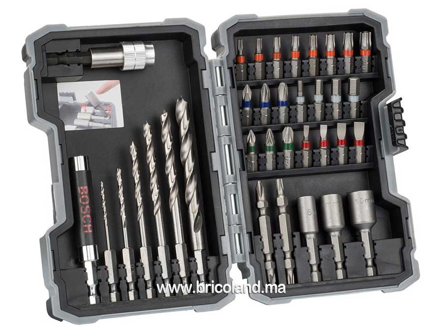 Coffret de forets et embouts de vissage 35 pièces pour bois - Bosch-0