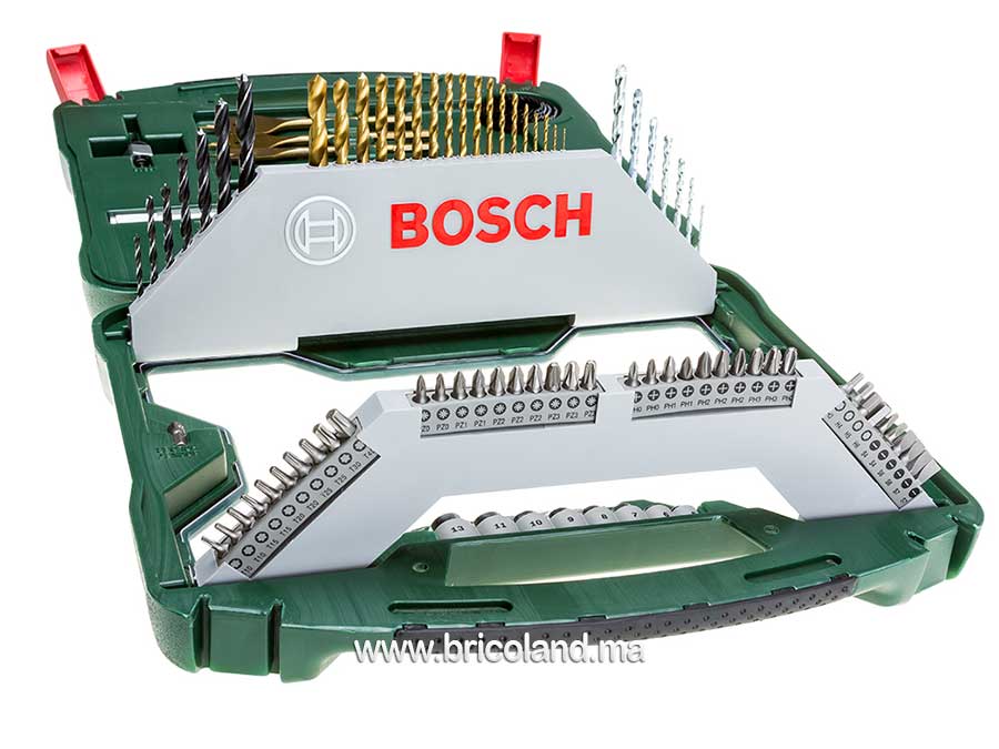 Coffret de forets et embouts Titane 100 pcs - Bosch-2449