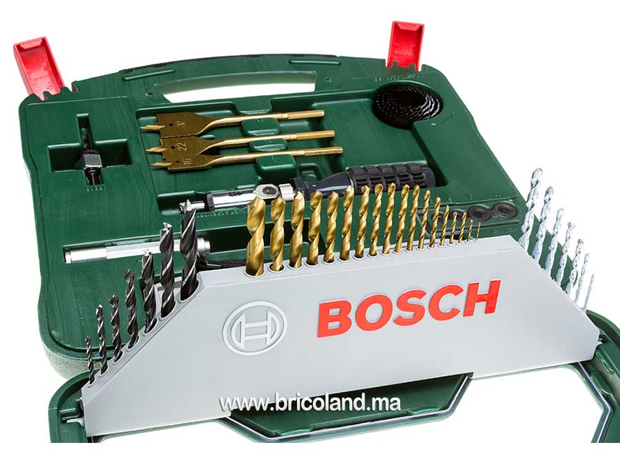 Coffret de forets et embouts Titane 100 pcs - Bosch-2450