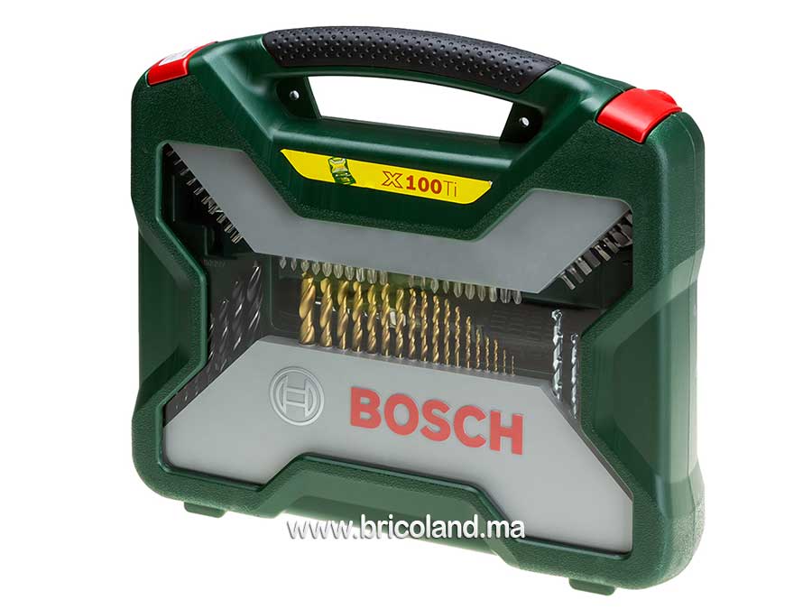 Coffret de forets et embouts Titane 100 pcs - Bosch-2454