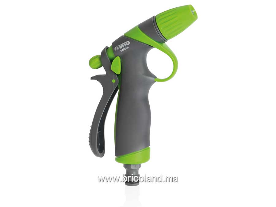 Pistolet d’arrosage réglable avec poignée en caoutchouc - Vito-0