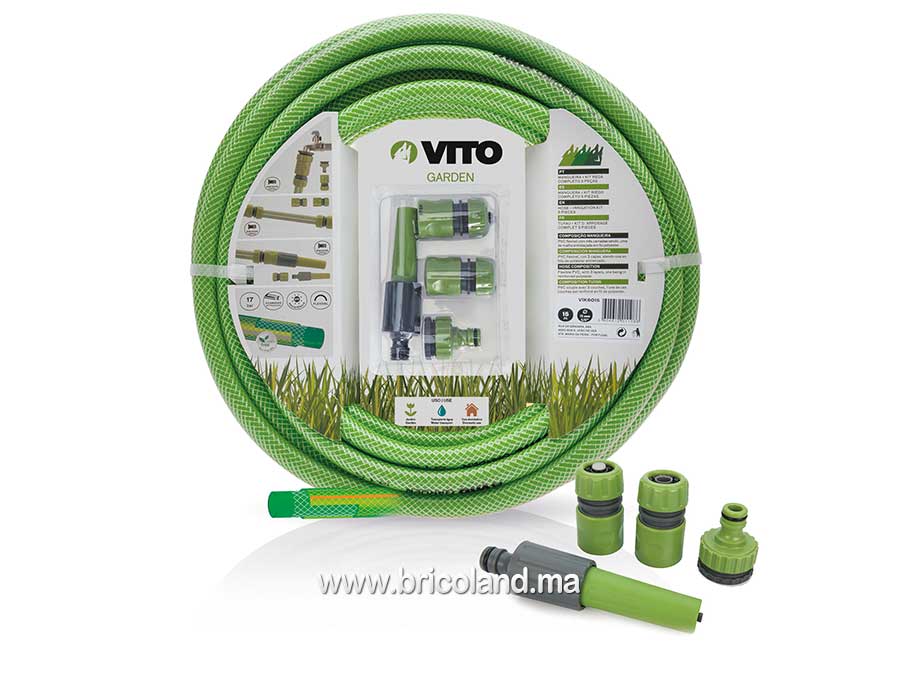 Kit d'arrosage complet avec tuyau 25m - Vito-0