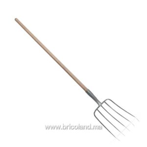 Fourche 5 dents avec manche en bois - Vito-0