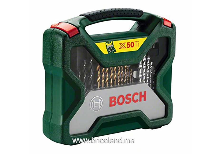 Coffret de forets et embouts Titane 50 pcs - Bosch-3307
