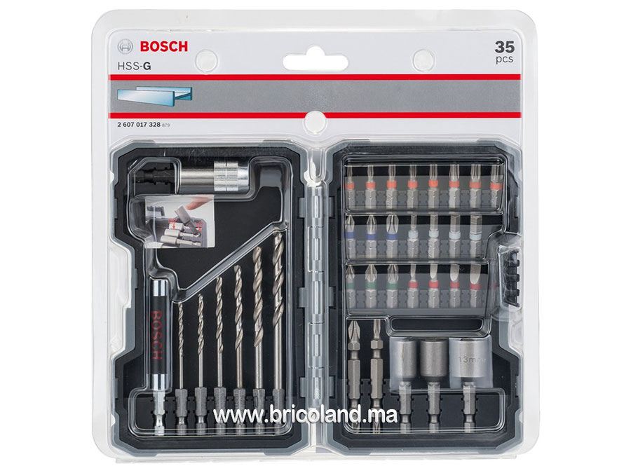 Coffret de forets et embouts de vissage 35 pièces pour métal - Bosch-6900