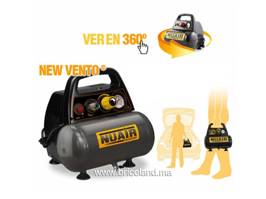 Compresseur d'air 6L 1,5 HP 230V - New Vento - Nuair-2710