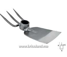 Serfouette panne et fourche 3 dents sans manche - Vito-thumbnail
