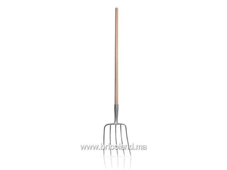 Fourche 4 dents avec manche en bois - Vito-0