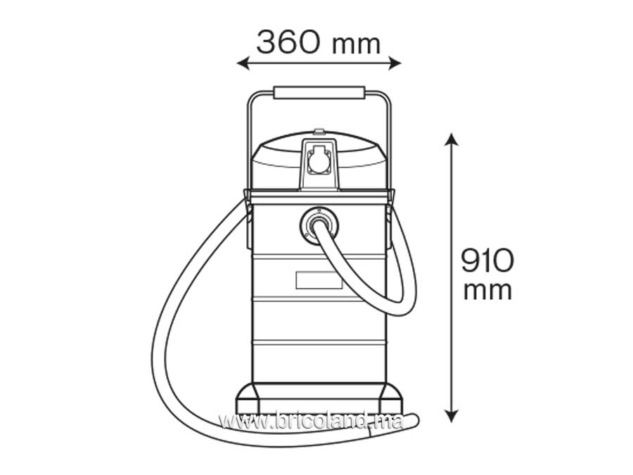 Aspirateur eau et poussière 1200 w / 40 L - Vito-2875