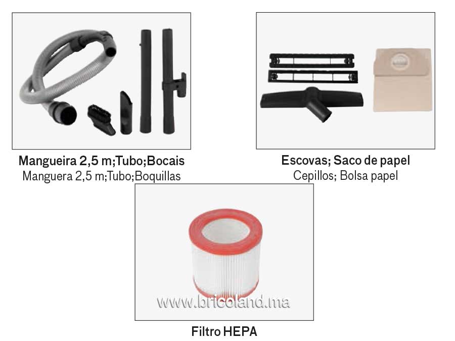 Aspirateur eau et poussière 1200 w / 40 L - Vito-2872