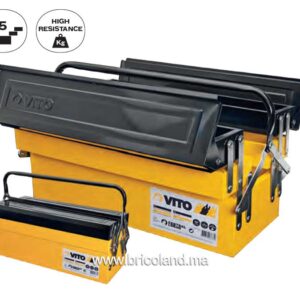 Boite à outils métallique 5 compartiments 465mm - Vito-0