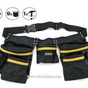 Ceinture porte-outils double en nylon - Vito-0
