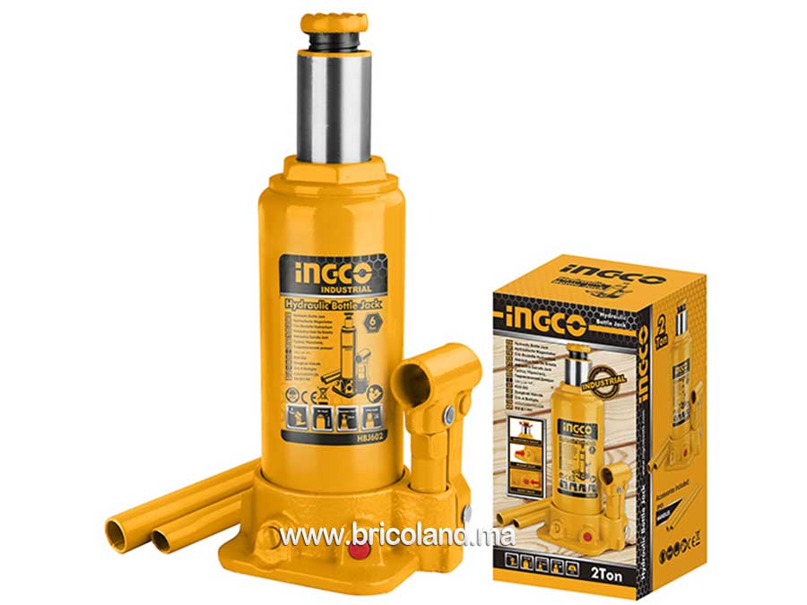Cric-bouteille hydraulique 6 tonnes - INGCO-0