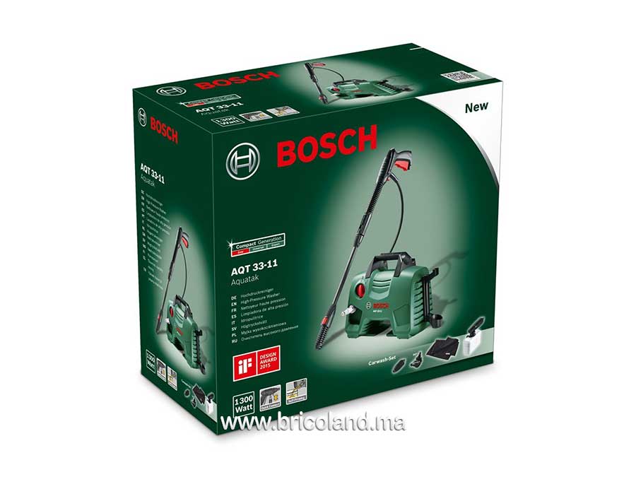 Nettoyeur haute-pression AQT 33-11 + Kit de lavage auto - Bosch-3012